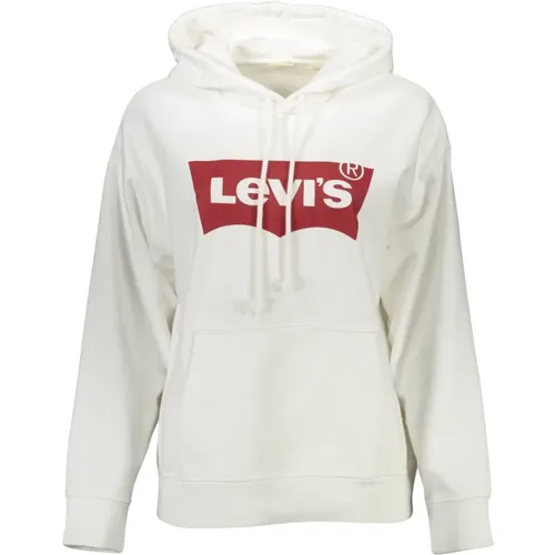 Stilvolles weißes Baumwoll-Sweatshirt mit Kapuze Levi's - Levis - Modalova