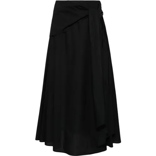 A-Line Skirt with Layered Details , female, Sizes: S - Msgm - Modalova