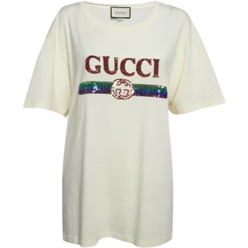 Pre-owned Cotton tops , female, Sizes: L - Gucci Vintage - Modalova