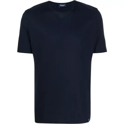T-shirts and Polos , male, Sizes: XL, 2XL - Drumohr - Modalova