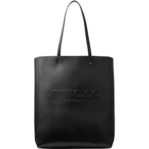 Schwarze Lenny Large Lederhandtasche - Jimmy Choo - Modalova