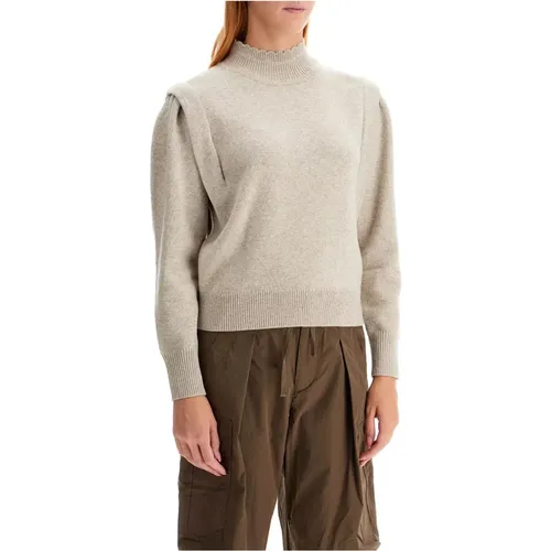 Scalloped Turtleneck Sweater with Flap Details , female, Sizes: S, XS - Isabel Marant Étoile - Modalova