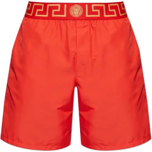 Badeshorts mit Logo , Herren, Größe: XL - Versace - Modalova