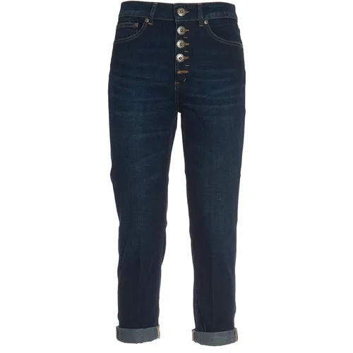 Blaue Stretch-Denim-Jeans , Damen, Größe: W30 - Dondup - Modalova