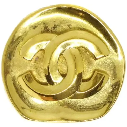 Pre-owned Gold broschen , Damen, Größe: ONE Size - Chanel Vintage - Modalova
