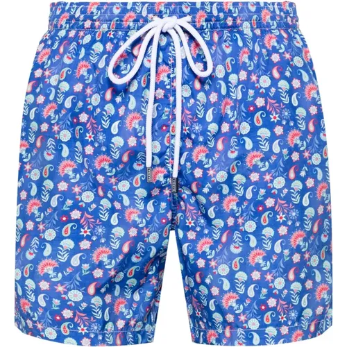 Polyester Swim Shorts with Side Pockets , male, Sizes: 2XL, XL - Barba - Modalova