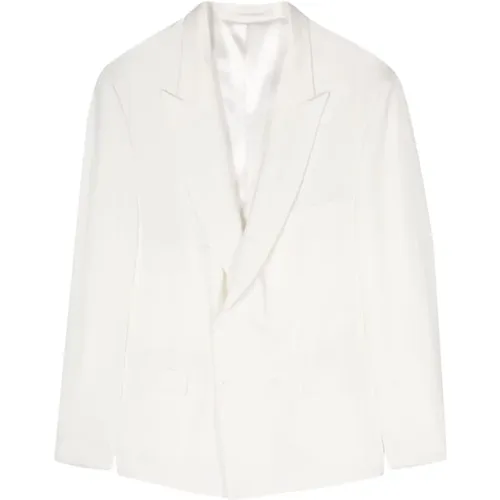Double-Breasted Wool Blend Blazer , male, Sizes: L, 2XL - Family First - Modalova