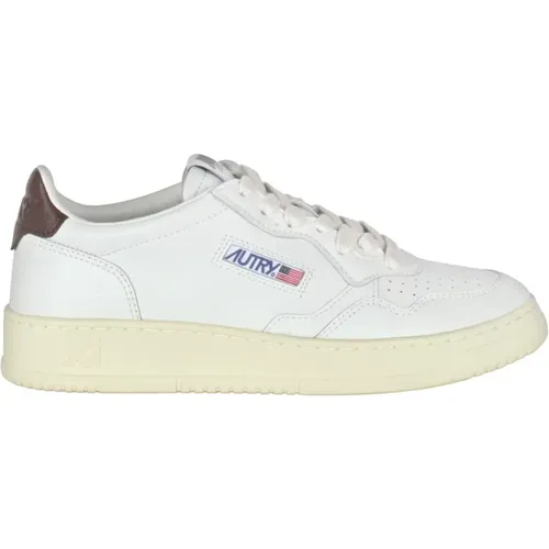 Leder-Sneaker mit gesticktem Logo - Autry - Modalova