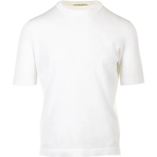 Weiße T-Shirts und Polos Straight Fit , Herren, Größe: 2XL - Filippo De Laurentiis - Modalova