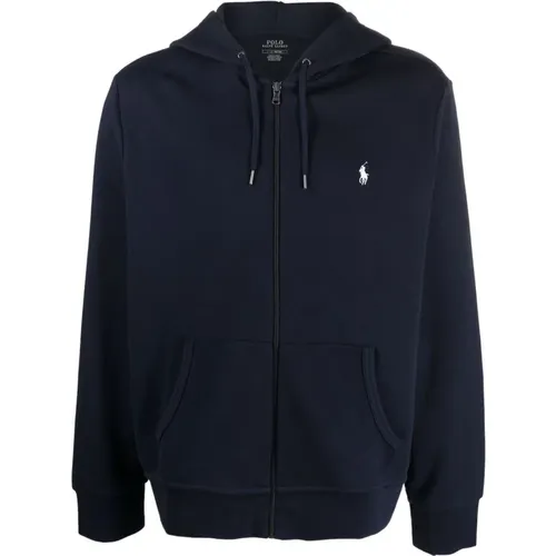 Cotton Hoodie with White Logo , male, Sizes: XL - Polo Ralph Lauren - Modalova