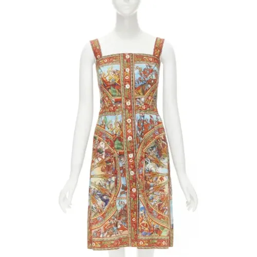 Pre-owned Cotton dresses , female, Sizes: 2XS - Dolce & Gabbana Pre-owned - Modalova
