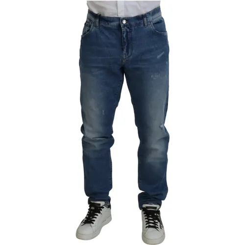 Elegant Skinny Jeans , male, Sizes: 7XL - Dolce & Gabbana - Modalova