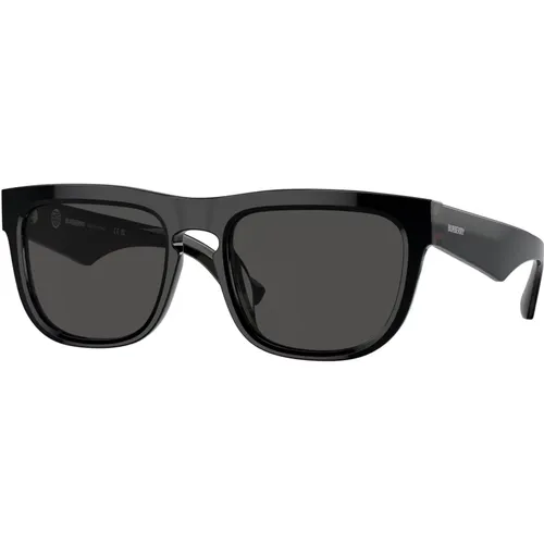 Stilvolle Sonnenbrille in Blauton , unisex, Größe: 56 MM - Burberry - Modalova