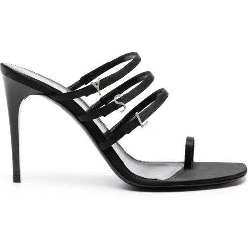 Sandals , female, Sizes: 5 UK, 7 UK, 4 1/2 UK, 6 UK, 3 UK, 4 UK, 2 UK, 6 1/2 UK, 5 1/2 UK - Saint Laurent - Modalova