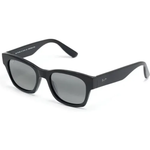 Schwarze Sonnenbrille für den täglichen Gebrauch , Herren, Größe: 54 MM - Maui Jim - Modalova