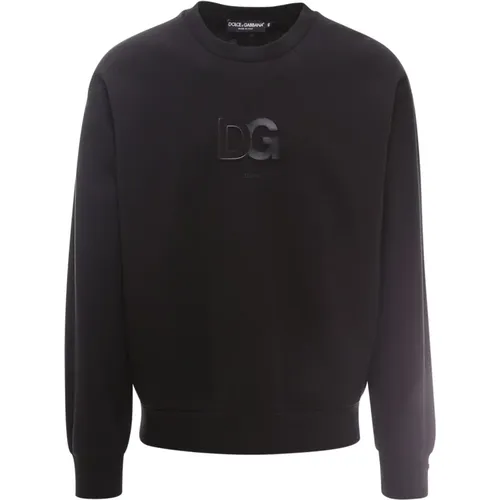 Signature Logo Sweatshirt , male, Sizes: M - Dolce & Gabbana - Modalova