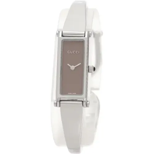 Pre-owned Stainless Steel watches , female, Sizes: ONE SIZE - Gucci Vintage - Modalova