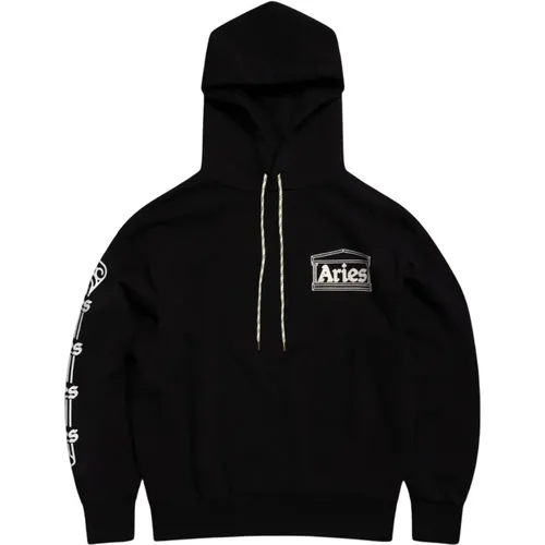 Luxuriöser Säulen Hoodie , Herren, Größe: M - Aries - Modalova