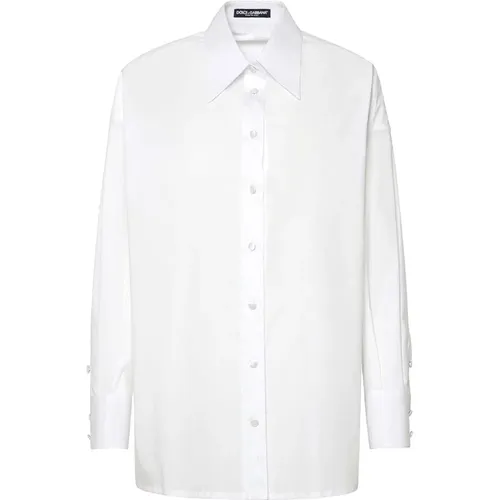 Casual Shirt with F5R57Tfueajw0800 Design , female, Sizes: S - Dolce & Gabbana - Modalova