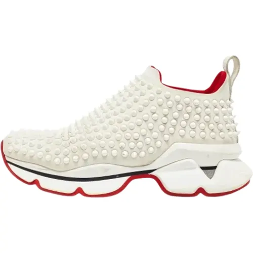 Pre-owned Fabric sneakers , female, Sizes: 5 UK - Christian Louboutin Pre-owned - Modalova