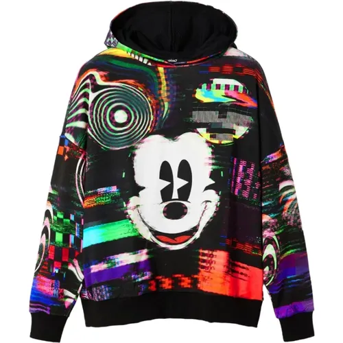 Glitch Mickey Mouse Oversize Sweater - Desigual - Modalova