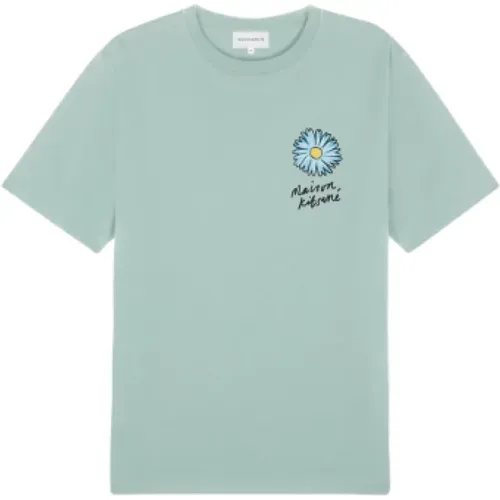 Schwimmende Blume T-shirt , Herren, Größe: L - Maison Kitsuné - Modalova