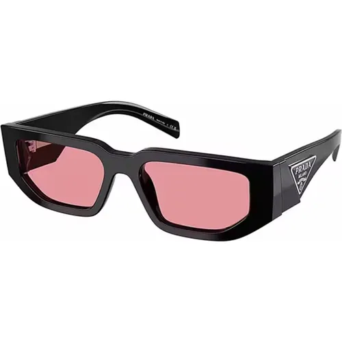 Stylish Sunglasses with Frame and Pink Lenses , unisex, Sizes: 54 MM - Prada - Modalova