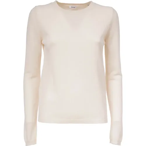 Cashmere Crewneck Sweater , female, Sizes: S, M - Aspesi - Modalova