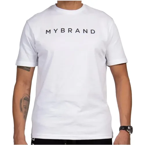 Baumwoll T-shirt , Herren, Größe: M - My Brand - Modalova