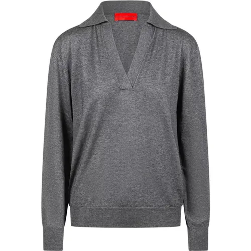 Grauer Cashmere Pullover , Damen, Größe: L - Wild Cashmere - Modalova