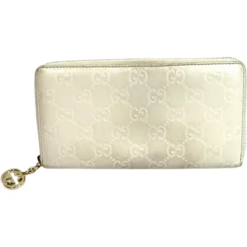 Pre-owned Silver Leather Wallet , female, Sizes: ONE SIZE - Gucci Vintage - Modalova