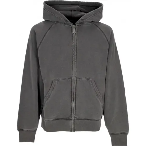 Taos Hooded Jacket Flint Garment Dyed , Herren, Größe: L - Carhartt WIP - Modalova