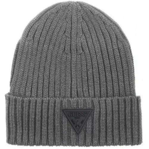 Patch Logo Beanie - Wollmischung - Guess - Modalova