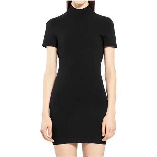 Embossed Logo Tee Dress , female, Sizes: S, L, M, XS - alexander wang - Modalova