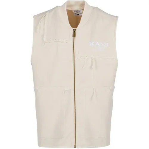 Retro Patchwork Vest in , male, Sizes: L, M, XL - Karl Kani - Modalova
