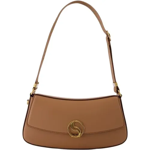 Circular Beige Chain Bag , female, Sizes: ONE SIZE - Stella Mccartney - Modalova