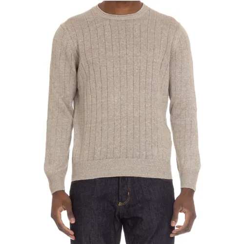 Round-neck Knitwear , male, Sizes: L, 2XL - Gran Sasso - Modalova