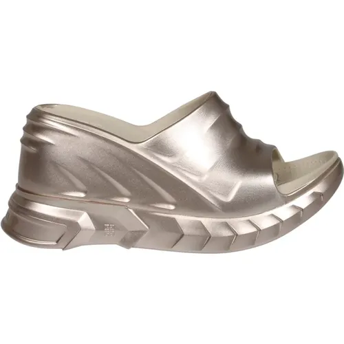 Laminated Rubber Wedge Sandals , female, Sizes: 7 UK - Givenchy - Modalova