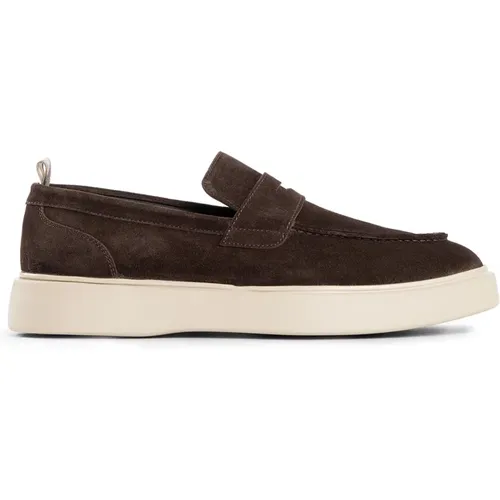 Suede Front Rubber Sole Frame Shoes , male, Sizes: 8 UK, 6 UK, 11 UK, 9 UK - Officine Creative - Modalova