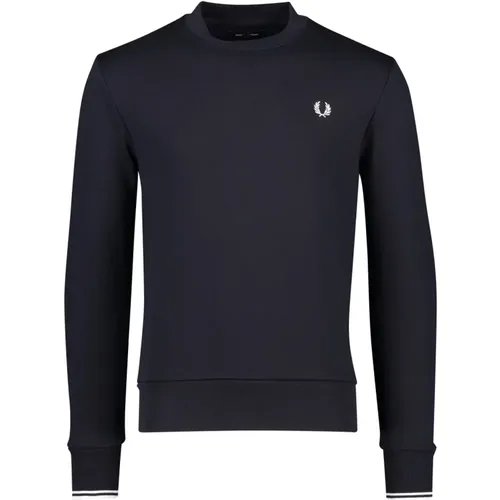 Dark Round Neck Sweater , male, Sizes: XL, 2XL, M - Fred Perry - Modalova