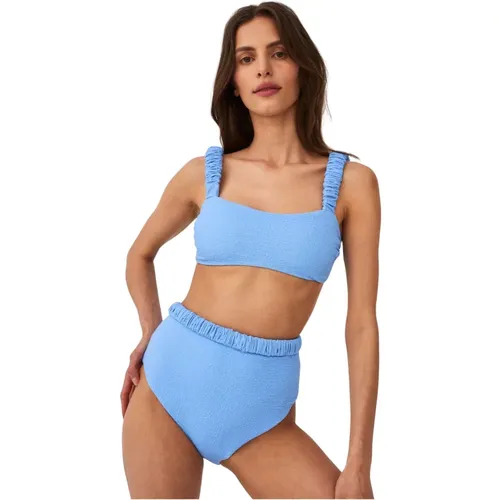 Hohe Taille Bikini Unterteil Baby Blau - Undress Code - Modalova