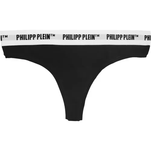 Schwarze Damen Logo Elastische Unterwäsche - Philipp Plein - Modalova