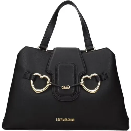 Polyurethane Love Handbag , female, Sizes: ONE SIZE - Moschino - Modalova