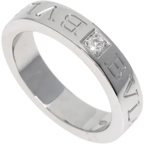 Pre-owned White Gold rings , female, Sizes: ONE SIZE - Bvlgari Vintage - Modalova