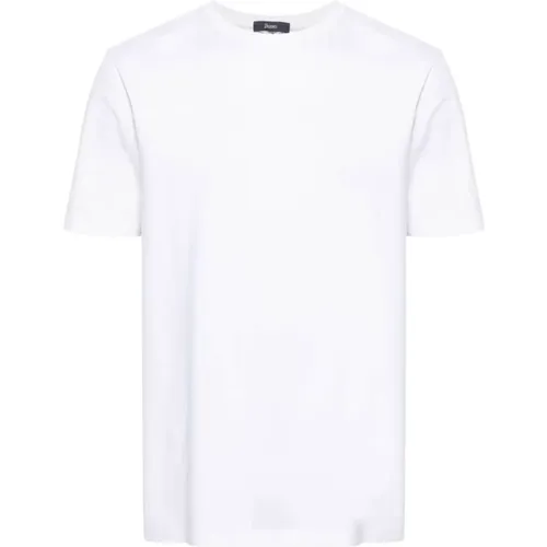 Weiße T-Shirts und Polos , Herren, Größe: L - Herno - Modalova