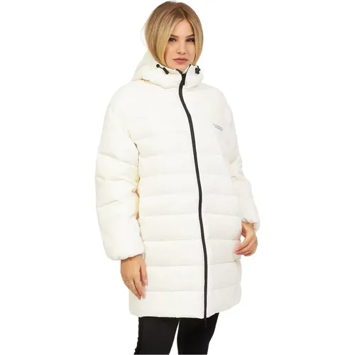 Technical Fabric Hooded Coat , female, Sizes: XL - Armani Exchange - Modalova