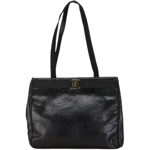 Pre-owned Leder Schultertasche , Damen, Größe: ONE Size - Salvatore Ferragamo Pre-owned - Modalova