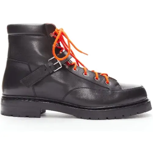 Pre-owned Leather boots , female, Sizes: 9 UK - Hermès Vintage - Modalova