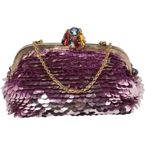 Pre-owned Fabric clutches , female, Sizes: ONE SIZE - Dolce & Gabbana Pre-owned - Modalova