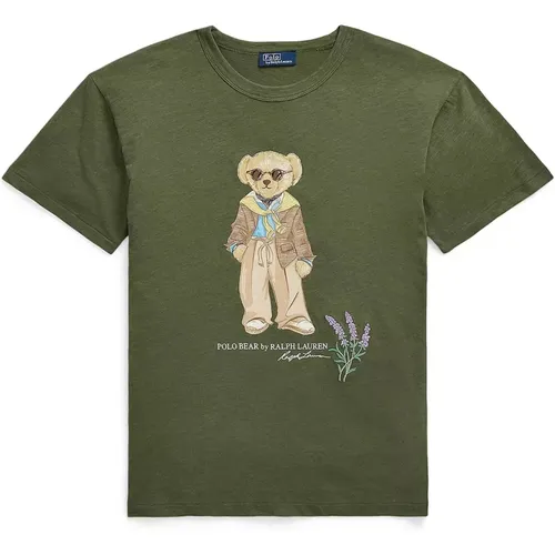 Grünes Bären T-Shirt von Ralph Lauren - Polo Ralph Lauren - Modalova